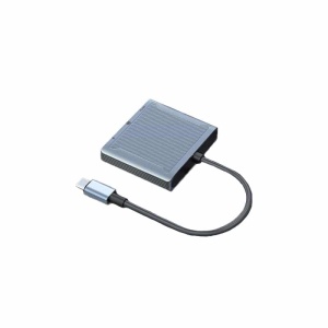 Hub Multiport 3 in 1, Basekit TD-USH370, USB Type-C la DP 8K 60Hz , USB A 2.0, USB-C PD 60W, Space Grey - Img 3