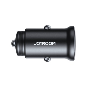 Incarcator Auto Circular, Joyroom, 30W, 2x USB-C, Metalic, Negru - Img 3