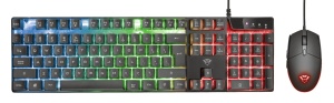 Kit TASTATURA si Mouse TRUST - gaming, "GXT 838 Azor", cu fir, 104 taste, format standard, switch , USB, negru, "TR-23289"  - 1
