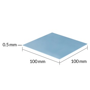 Pad Termic Arctic TP-3 Performance, 1x 100x100mm, Grosime 0.5mm, -40~150°C, 3.4g/cm³ - Img 2