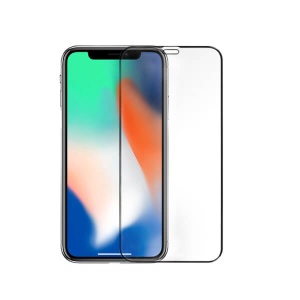 Set 10 x Folie Sticla Protectie Clear Pentru iPhone 7, 8, Prio Glass, 3D Full Glue 9H, Rama Antisoc, Negru
