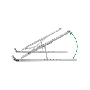 Stand Laptop Tableta, Tech-Protect, Pliabil, Dimensiuni Reduse, Aluminiu, Silver - Img 2