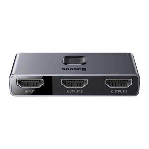 Switch HDMI Bidirectional, Baseus, 2x HDMI la 1x HDMI / 1x HDMI la 2x HDMI, 4K@60Hz, Space Grey