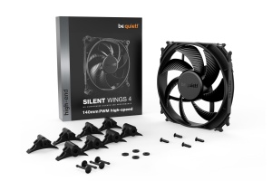 Ventilator be quiet! "SILENT WINGS 4 PWM hs"140mm 1900 rpm, Fluid Dynamic Bearing, 4-pin PWM, , "BL097"