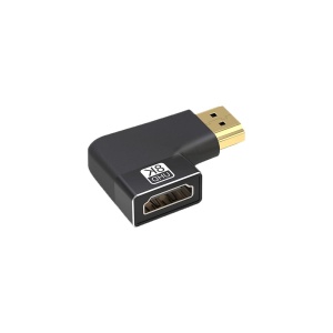 Adaptor HDMI Mama la HDMI Tata, Basekit, 8k@60Hz, 4k@120Hz, 90 Grade, Conectori Auriti, Argintiu - Img 2