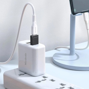 Adaptor OTG, McDodo, Adaptor OTG USB-A 2.0 la USB-C, 5A, Negru - Img 4