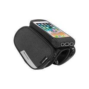Borseta pentru Accesorii Bicicleta, Wozinsky, Suport telefon, Prindere Cadru, 6.5 inch, Negru - Img 5