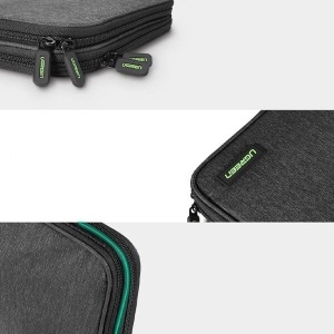 Borseta Ugreen 50147 pentru Organizare Cabluri si Accesorii, Poliester, Gri - Img 6