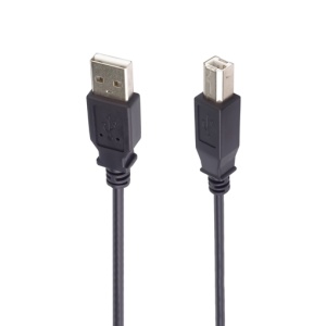 Cablu de Date Imprimanta USB-A (T) la USB-B (T), Basekit, 480 Mbps, Negru - Img 2