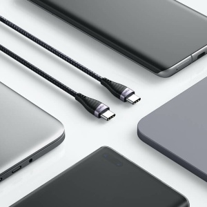 Cablu de Date TopK AN15, USB Type-C la USB Type-C, 60W, Negru, 1/2 m - Img 5