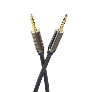Cablu Extensie Audio, Basekit, Jack 3.5mm Tata la 3.5mm Tata, 1.5/3/5m, Negru - Img 2