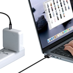 Cablu Magnetic USB-C Tata la MagSafe 3, McDodo 1470, 140W, Indicator LED, 2m, Negru - Img 5