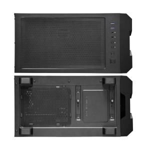 CARCASA CHIEFTEC, Middle Tower, ATX, "HUNTER", fara sursa,sticla securizata, 4xfan, USB 2.0x1, USB 3.0 x 2, Jack 3.5mmx2, mesh, fan ctr (inclusiv RGB), telecomanda "GS-01B-OP"  - 6