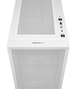 CARCASA DeepCool "CH360 WH", Mini Tower, ATX, fara sursa, 3xfan, USB 3.2 gen 1 x 1, USB 2.0 x 2, audio, PSU shroud,4 sloturi expansiune,iluminare ARGB,alb "R-CH360-WHAPE3-G-1"  - 1