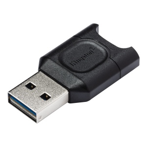 CARD READER extern KINGSTON, interfata USB 3.2 gen 1, citeste/scrie microSDHC/SDXC UHS-II, plastic, negru, "MLPM"