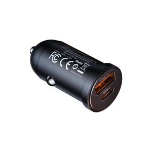 Incarcator Auto 33W, McDodo 2320, 1x USB-A, 1x USB-C, Fast Charge, Mini Size, Negru - Img 4