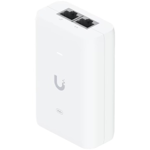 Injector PoE+ Gigabit, Ubiquiti U-POE-PLUS-EU, 30W, 48V, Alb