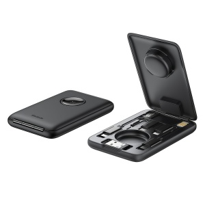 Kit Accesorii 8in1, Mcdodo 2440, Organizator cu Incarcator Apple Watch Integrat, Fast Charging, Design Portabil, Negru - Img 3