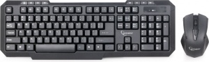 KIT wireless GEMBIRD, tastatura wireless multimedia 104 taste (+ 8 taste multimedia) + mouse wireless 1000dpi, 4 butoane, rotita scroll, black "KBS-WM-02"