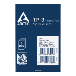 Pad Termic Arctic TP-3 Performance, 4x 120x20mm, Grosime 1mm, -40~150°C, 3.4g/cm³ - Img 3