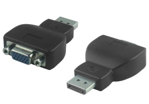 [RESIGILAT] Basekit KPORTAD08 Adaptor DisplayPort DP Tata la VGA Mama, FHD 1920x1080p, Negru
