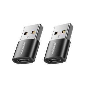 Set 2x Adaptor OTG, Joyroom, USB-C Mama la USB-A Tata, Negru