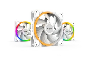 Set 3x Ventilator Be Quiet! Light Wings Alb, 120mm, 1700 rpm, Rifle Bearing, 4 Pini PWM, Led ARGB, BL100