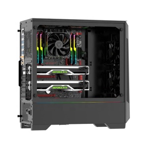 Ventilator UpHere NK12BK3, 120mm, 1100 rpm, 3 Pini, 4 Pini Molex, Negru - Img 5