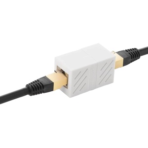 Adaptor Ethernet Ugreen NW114, RJ45 Mama la RJ45 Mama, Cat.7, 10 Gbps, Alb, 20311 - Img 2