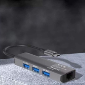 Adaptor Multiport USB-C, Hub 4 In 1, Blueendless BS-LH04, RJ45, USB 3.0 - Img 6