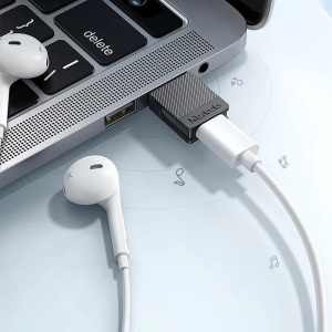 Adaptor OTG, McDodo, Adaptor OTG USB-A 2.0 la USB-C, 5A, Negru - Img 5