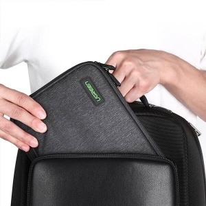 Borseta Ugreen 50147 pentru Organizare Cabluri si Accesorii, Poliester, Gri - Img 7