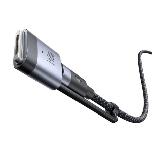 Cablu de Date 2 in 1 USB-C Tata la USB-C Tata + MagSafe 3, McDodo 0140, 240W, Indicator LED, 2m, Negru - Img 3