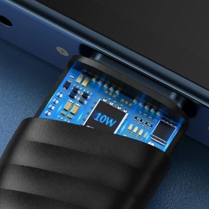 Cablu de Date TopK AN15, USB la iPhone Lightning, 3A, Negru, 1 metru - Img 4