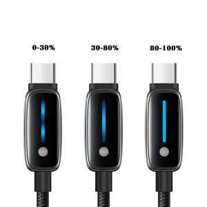 Cablu de Date USB-C Tata la USB-C Tata, McDodo 0100, 6A, Indicator LED, Ajustare Automata a Intensitatii, 1.2m, Negru - Img 6