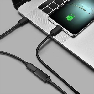 Cablu Extender USB-C 3.2 Gen1 5Gbps Tata - Mama, Incarcare PD 60W, Basekit KU31MF, Ecranat, Negru, 0.5/1/2/3 m - Img 9
