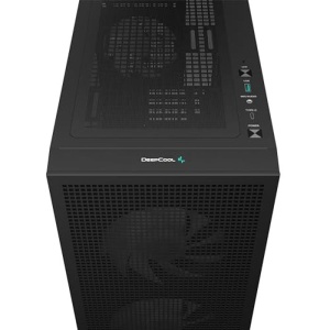 CARCASA DeepCool "CH360", Mini Tower, ATX, fara sursa, 3xfan, USB 3.2 gen 1 x 1, USB 2.0 x 2,audio,PSU shroud,4 sloturi expansiune,iluminare ARGB, negru "R-CH360-BKAPE3-G-1"  - 6