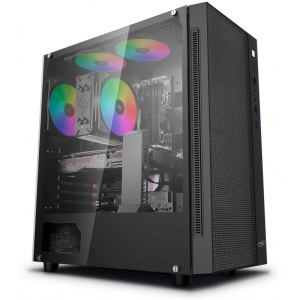 CARCASA DeepCool "MATREXX 55 MESH", Tower, ATX, fara sursa, USB 3.2 gen 1 x 1, USB 2.0 x 2, audio, mic, PSU shroud, "MATREXX55-MESH-ZJ"  - 4