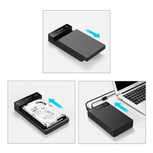Carcasa Rack pentru HDD / SSD Extern, Ugreen 50422, Drive 2.5 si 3.5 inch, USB 3.0, SATA, UASP, Design Tool-free - Img 5