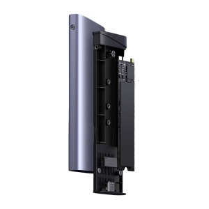 Carcasa Rack SSD M.2 NVMe/SATA, Ugreen CM767, Interfata USB-C 3.2 Gen.2, 10Gbps, Space Gray - Img 2