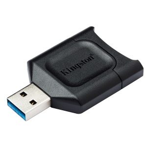 CARD READER extern KINGSTON, interfata USB 3.0, citeste/scrie: SD, micro SD, plastic, negru, "MLP"  - 1