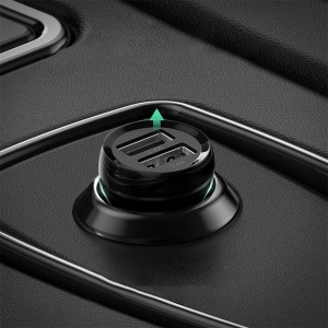 Incarcator Auto 2x USB-A 5V 4.8A, 24W, Ugreen ED018, Negru - Img 4