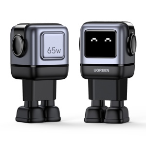 Incarcator Retea 65W, Ugreen Uno RG CD361, GaN Fast Charge, 1x USB-A, 2x USB-C, PD3.0, QC4.0+, Negru - Img 2