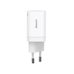 Incarcator Retea, Baseus Super Si Pro, 1x USB-A, 1x USB-C, PD 3.0, QC 3.0, 30W, Alb - Img 3