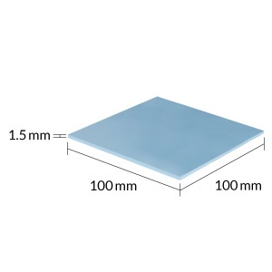 Pad Termic Arctic TP-3 Performance, 1x 100x100mm, Grosime 1.5mm, -40~150°C, 3.4g/cm³ - Img 2