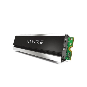 Radiator SSD M.2 2280, UpHere M202, Cooler SSD M.2, Aluminiu, Heat Pipe, Negru - Img 2