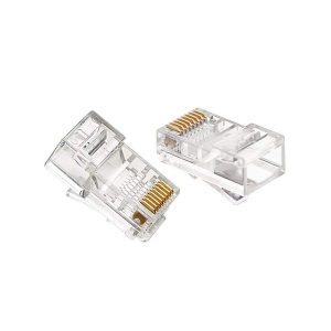 Set 10x Conectori RJ45 cu Manson Protectie, Verde - Img 3