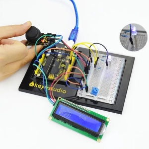 Set Placa Dezvoltare ATmega328P-PU Uno V4.0, Breadboard, Placa Montare Metalica, Fire Jumper, Cablu USB, Compatibil cu Arduino - Img 3