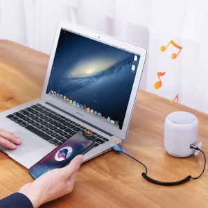 Adaptor Bluetooth Jack 3.5mm, Ugreen CM309, Alimentare USB si Convertor Audio Wireless, Negru [RESIGILAT] - Img 6
