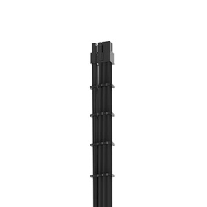 Cablu Alimentare Placa Video, Asiahorse Modding Sleeve, 6+2 Pini, Mesh Textil, 30 cm, 18AWG, Black - Img 3